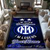 Inter Milan Personalized Name Floor Rug Office Rug Suitable for Decorate room Foyer Bedrooms Living Rooms Antislip Carpet Office home decor