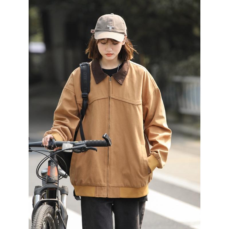 Autumn American Tooling Vintage Lapel Jacket Jacket Loose Fashion Trend Casual Jacket
