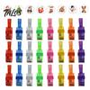Snowman Reindeer Finger Lamps 24Pcs Christmas Projector Rings, LED Light‑Up Lights, Projection Rings for Kids Xmas Party Favors, Adjustable Stocking