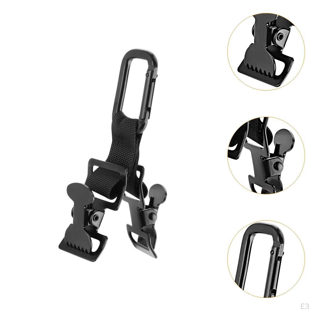 Clip, Firefighter , Glove Strap, Metal/polyester, Easy Attachment for Construction Site Equipment,
