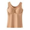 New thermal vest vest with chest pad seamless underwear women's outer wear bottom nude beauty back waist shaping