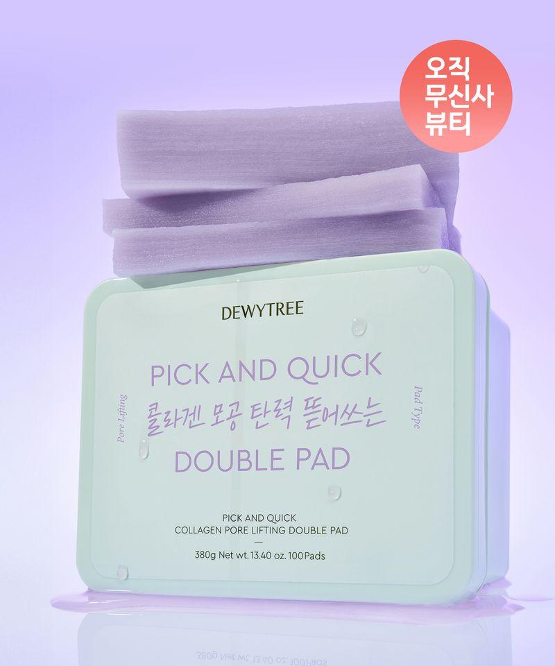 Pick & Quick Collagen Pore Elasticity Tear-off Double Pads 100 Sheets