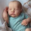 BZDOLL 48cm 19inch Baby Reborn Doll Sleeping with 3D-painting Skin, Hand Drawn and Blood Vessels, Soft vinyl Newborn Girl Art Christmas Birthday Gift