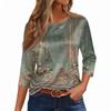 Blouse For Women Dressy 3/4 Long Sleeve Shirts Business Casual Outfit Tops