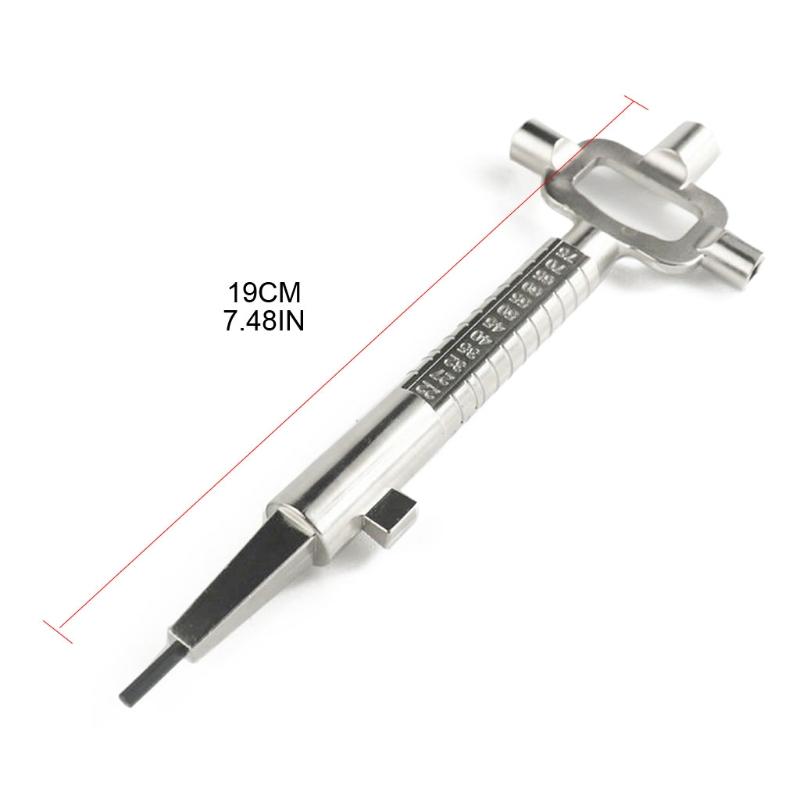19cm/ 7.5inches Sliver Locksmith Tool Multi Purpose Practical Ideal Cylinder Gauge Cam Turner Spindle Turner