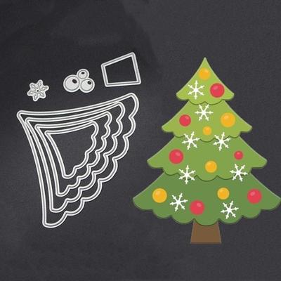 1Pc Creative Christmas Tree Cutting Die Stencil Paper DIY Craft Scrapbooking