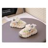 Girls sports shoes new spring and summer children's shoes girls fashion mesh breathable casual shoes embroidery flowers