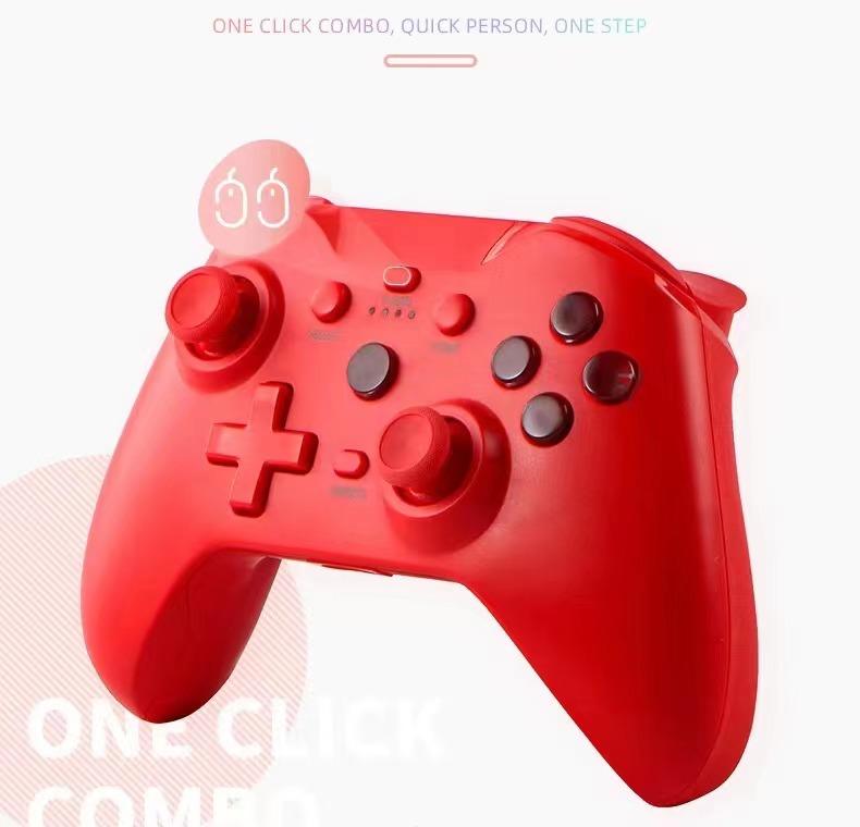 Controller Wireless NS21 Pentru Nintendo Switch/Android/iOS/PC/PS3/PS4 Gamepad Bluetooth Giroscop cu 6 axe Joystick Vibrație cu motor dual