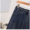 DIMANAF 2025 Autumn Winter Plus Size Women Skirts Elastic Waist Oversize Lady Long Skirts Denim Cotton Thick
