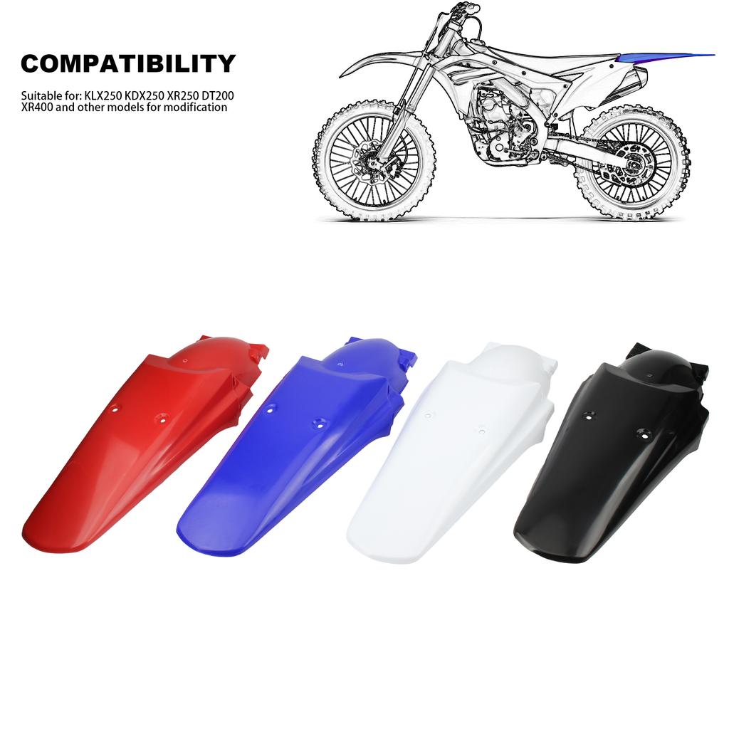 Motorcycle Rear Fenders For Honda XR 250 R XR 400R For Yamaha YZ WR 250 450F For Kawasaki KX KL250 Motocross Extended Tailgate