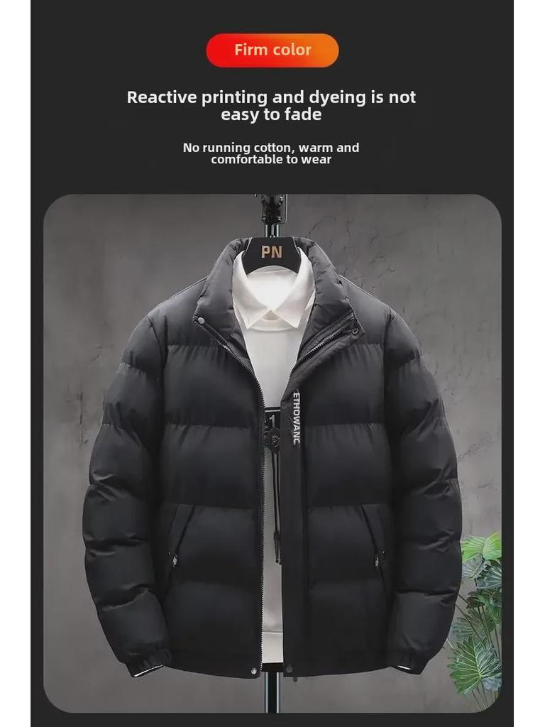 Męska kurtka zimowa 2022 w stylu casualowym, koreańskim, slim fit