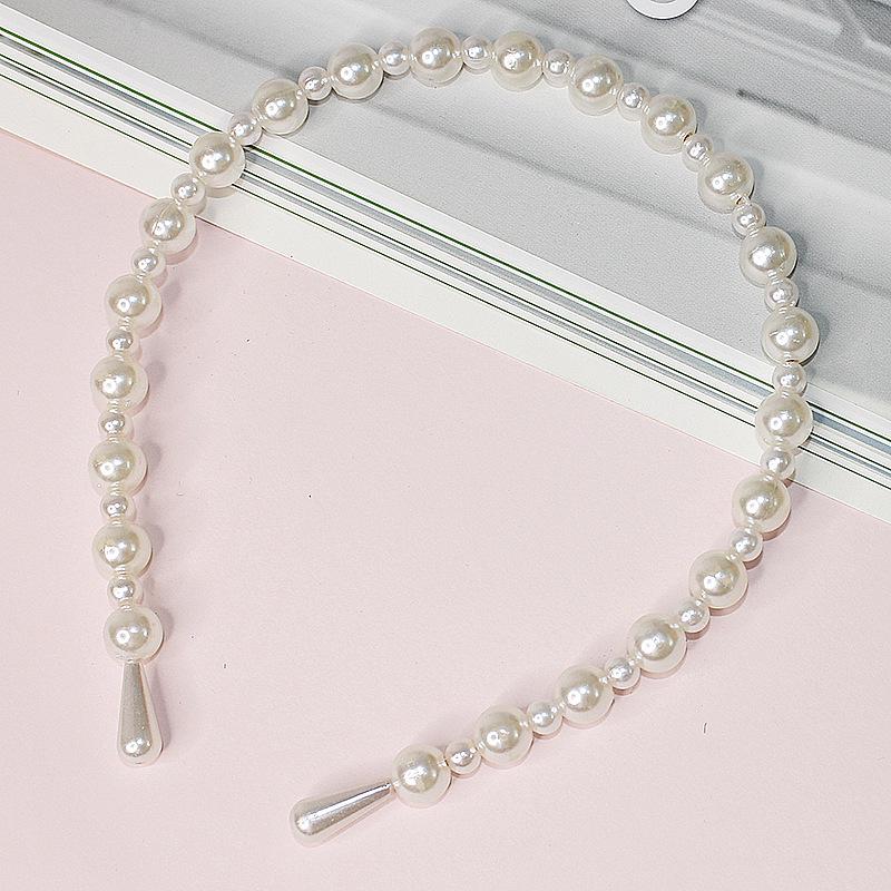 2025 Mori Style Fairy Pearl Headband with Wispy Bangs Hair Clips