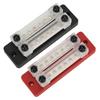 2Pcs Power Distribution Block Black Red 12‑48V 150A Dual Row 6 Terminal Bus Bar for Cars RVs Boats Yachts Trucks