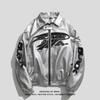 Jaqueta de Motociclista em Couro PU Estilo Retrô Americano: Casaco de Baseball Streetwear de Outono/Inverno de Alta Qualidade para Homens/Mulheres