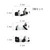 3-Piece Ceramic Panda Chopstick Rests Set - Adorable & Stylish Tableware for Everyday Use and Gifts
