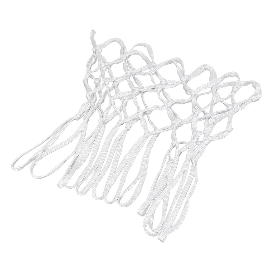 2pcs Durable Basketball Nets Nylon White Universal Heavy Duty Basketball Net Replacement In All Weather for Indoor