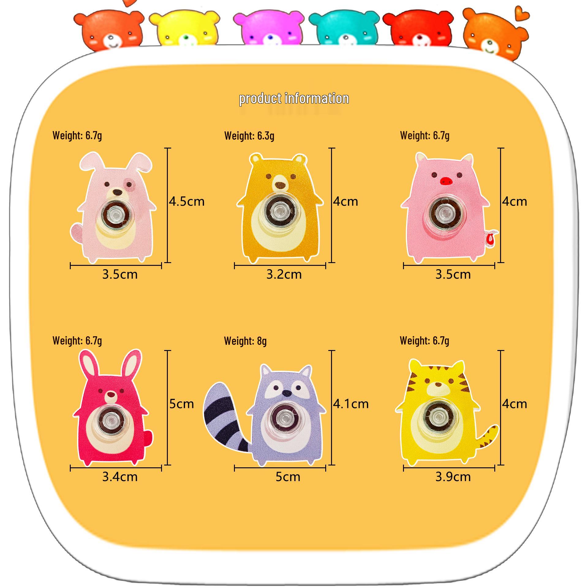 Acrylic Cartoon Animal Fidget Spinner Toy