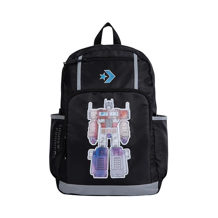 New Converse Transformers Co Branded Model Polyester Backpack Regular Jet Black CV2443018PS-001