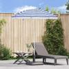 Garden Sun Umbrella 170T Polyester Blue and White