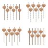 Degradable Heart Party Straws For Weddings And Celebrations With Creative Dessert Decor