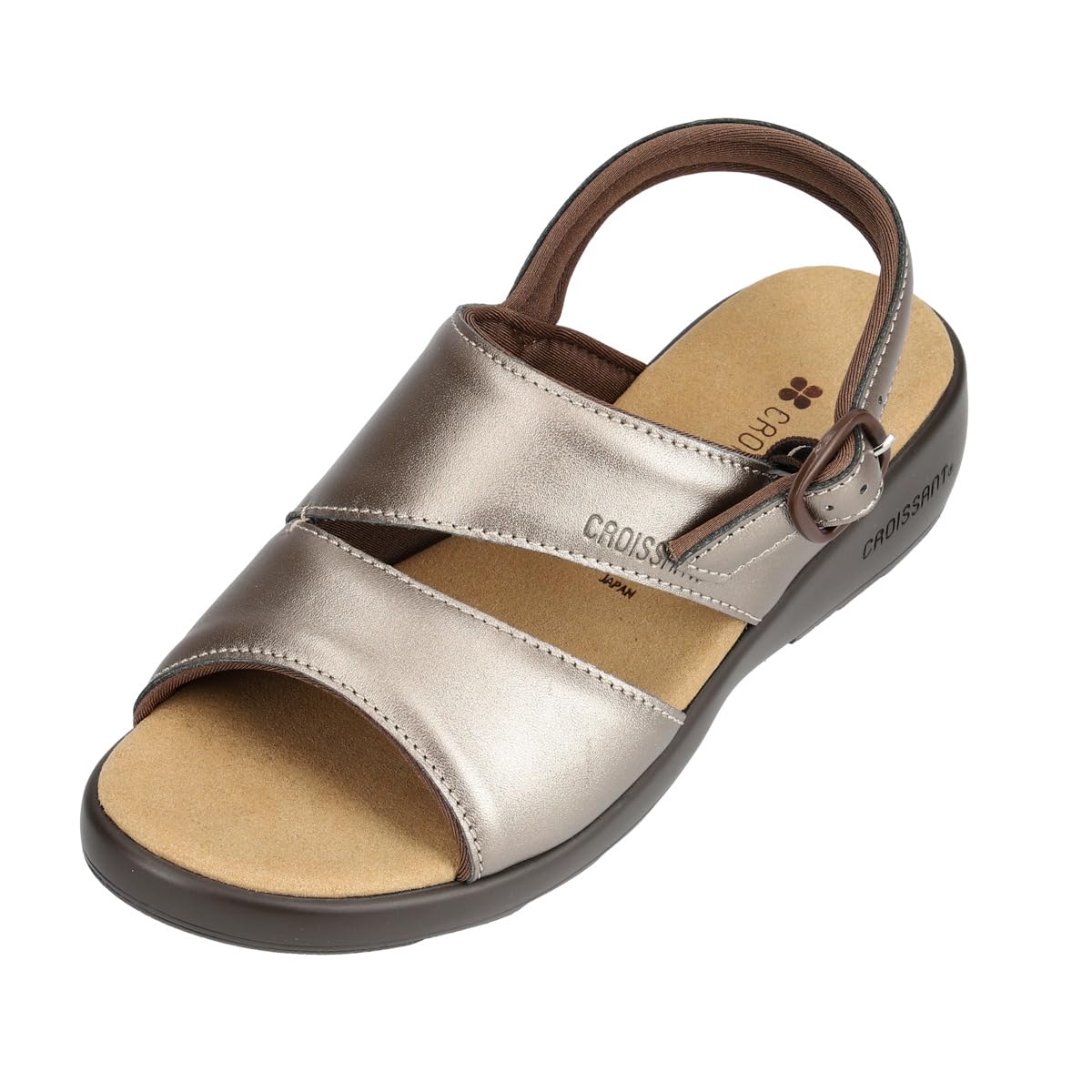 

Уличные сандалии с задником для женщин бронзового среднего цвета [Круассан], (903)