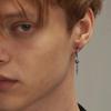 Vintage Fashion Punk Gothic Cone Pendant Earrings for Men, Stainless Steel Silver Color Drop Earrings, Retro Hip-hop Jewelry