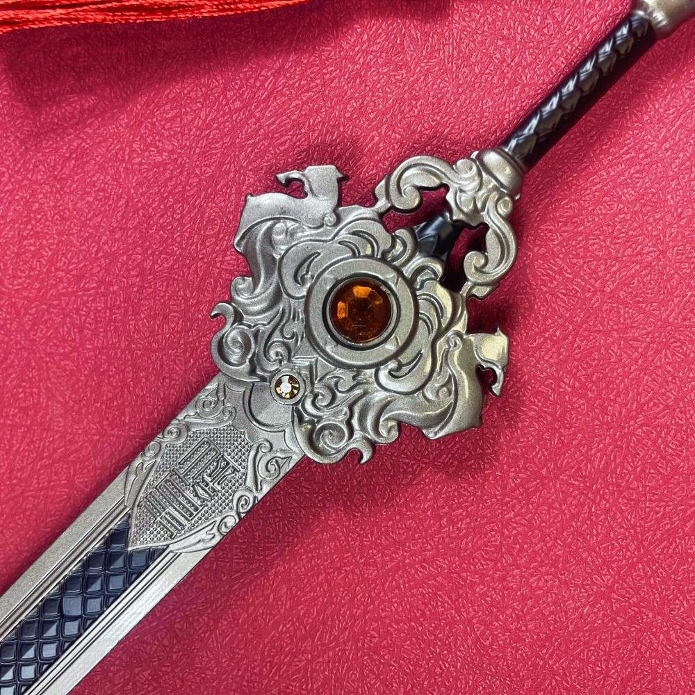 11.6inch Metal Three Kingdom Katana Ancient Damascus Sword Anime Sword Real Full Size Japanese Katana Original Samurai Sabre Toy