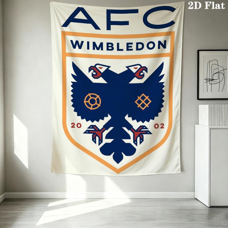 AFC Wimbledon Wandteppich Ästhetisches Wandbehang Gedruckter Stoffdecke Dekorative Wandteppiche für Schlafzimmer Wohnzimmer Heimdekoration