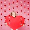 8pcs Heart Streamers Garland Red Pink Valentines Day Decoration Hanging Hearts Valentines Day Banner Hanging Valentines Garland