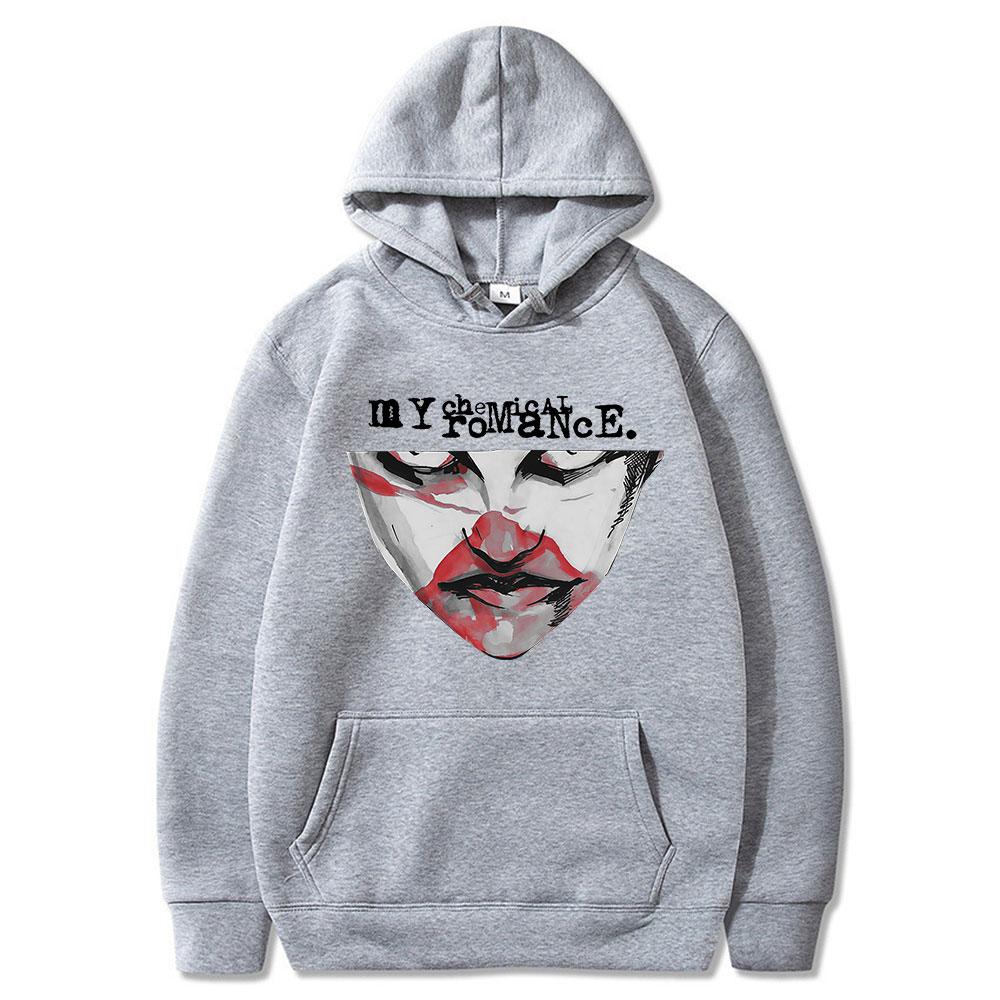My Chemical Romance Hoodies Demolition Lover Mask Punk Gothic Vintage Hooded Sweatshirts Men Women Casual Long Sleeves Pullovers