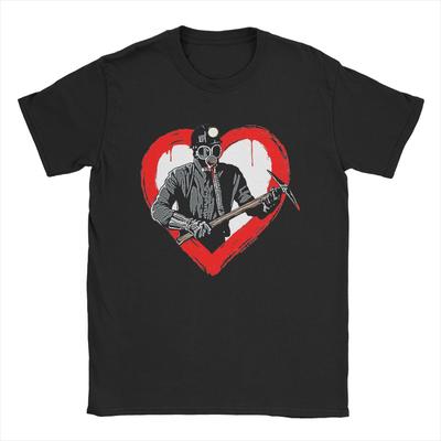 Novelty My Bloody Valentine Movie Killer T-Shirt Men Crewneck Cotton T Shirt Short Sleeve Tee Shirt Plus Size Tops