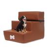 Luxurious Leather Dog Stairs For Small Dogs Perfect For Climbing Onto Sofas And Beds