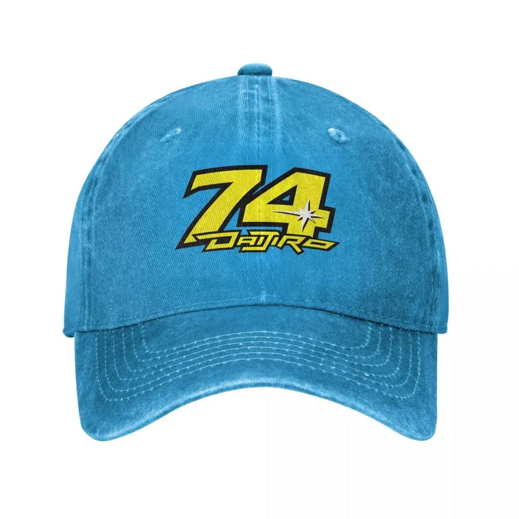 Daijiro Kato Number 74 Baseball Caps Vintage Distressed Denim Motorcycle Racing Sun Cap Men Women Outdoor All Seasons Travel Hat