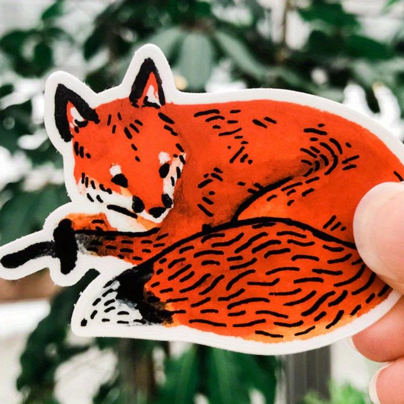 Red Fox Animal Sticker - Waterproof Vinyl Sticker