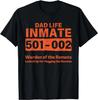 Dad Life Prisoner Inmate Funny Jail Halloween Costume T-Shirt Size L & XL T-Shirt