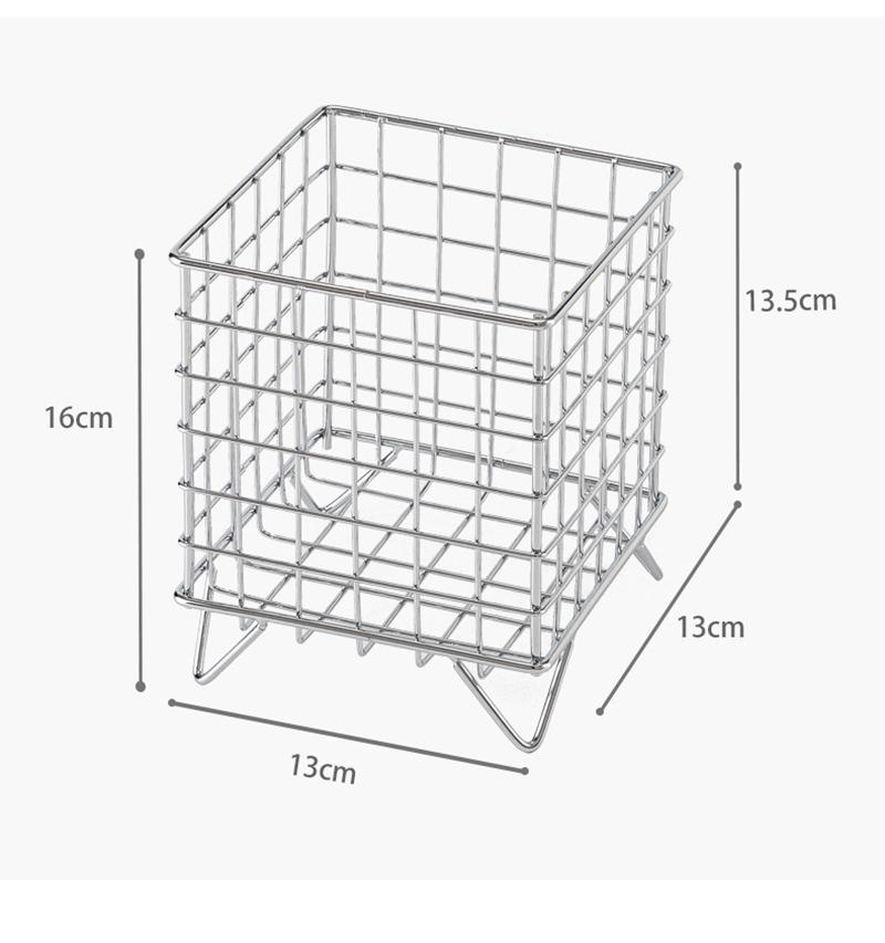 6 Colors Iron Storage Rack Desktop Book Pen Storage Box Large-Capacity Basket Home Office Student Dormitory Sundry Container New