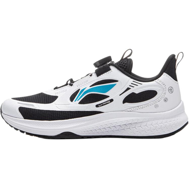 Li Ning Kids Starry Sky Synthetic Leather Fabric Comfortable Fashion Non-Slip Wear-Resistant Low-Top Running Shoes Kids Sneaker White Black YKFU046-7
