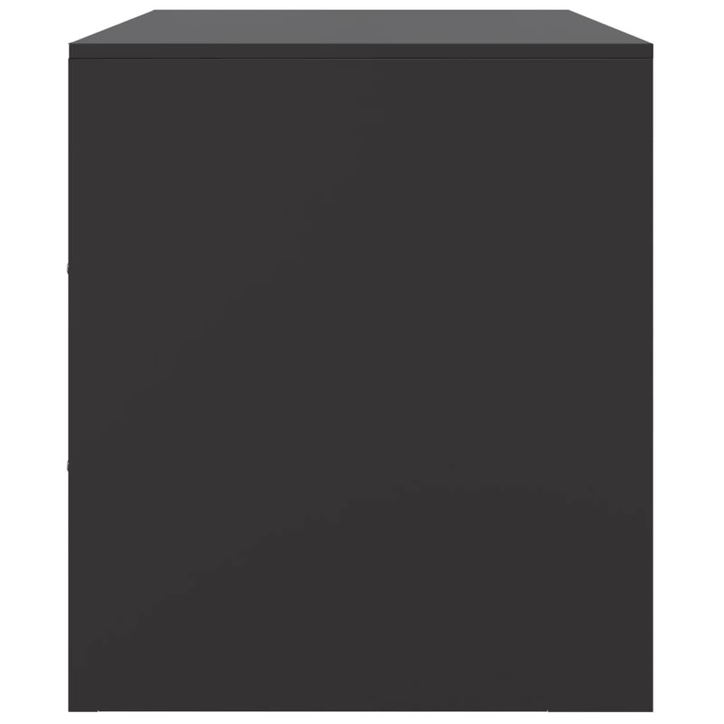 TV Cabinet Black 99 X 39 X 44 Cm Steel