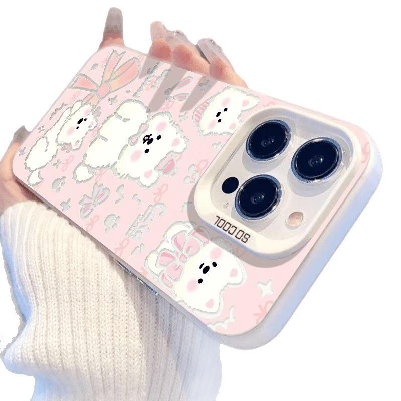 Sigh Dog dla Apple 17/16 Pro Słodkie 15/14 Zabawne Etui na Telefon IPho Ne11