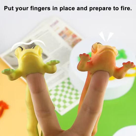 Finger Toy Sling Frog Shot Long Legs Frog Shooter Toy Stress Relief Stretchy Flying Frog Toy Tricky Props Party Favors