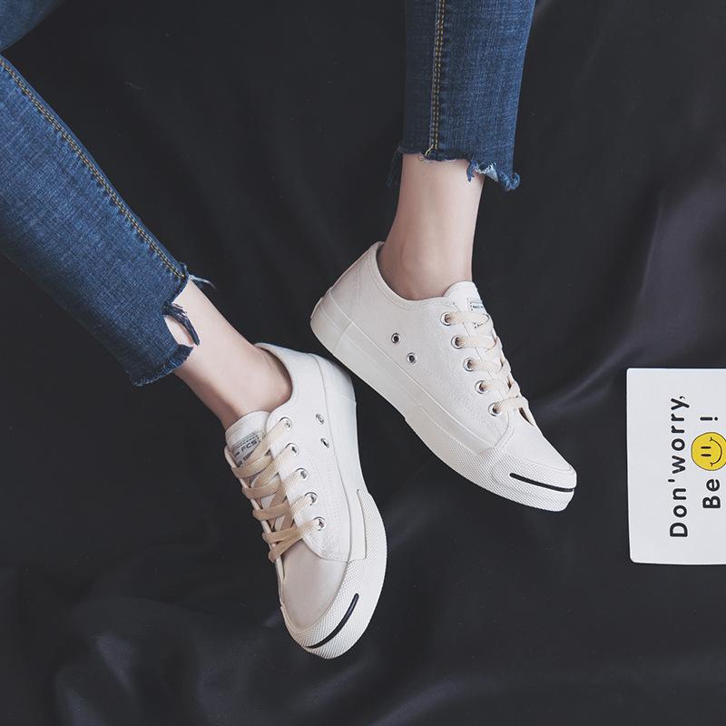 

2021 spring and summer new canvas board shoes children Hong Kong flavor retro chic original style ins trend student Korean 35