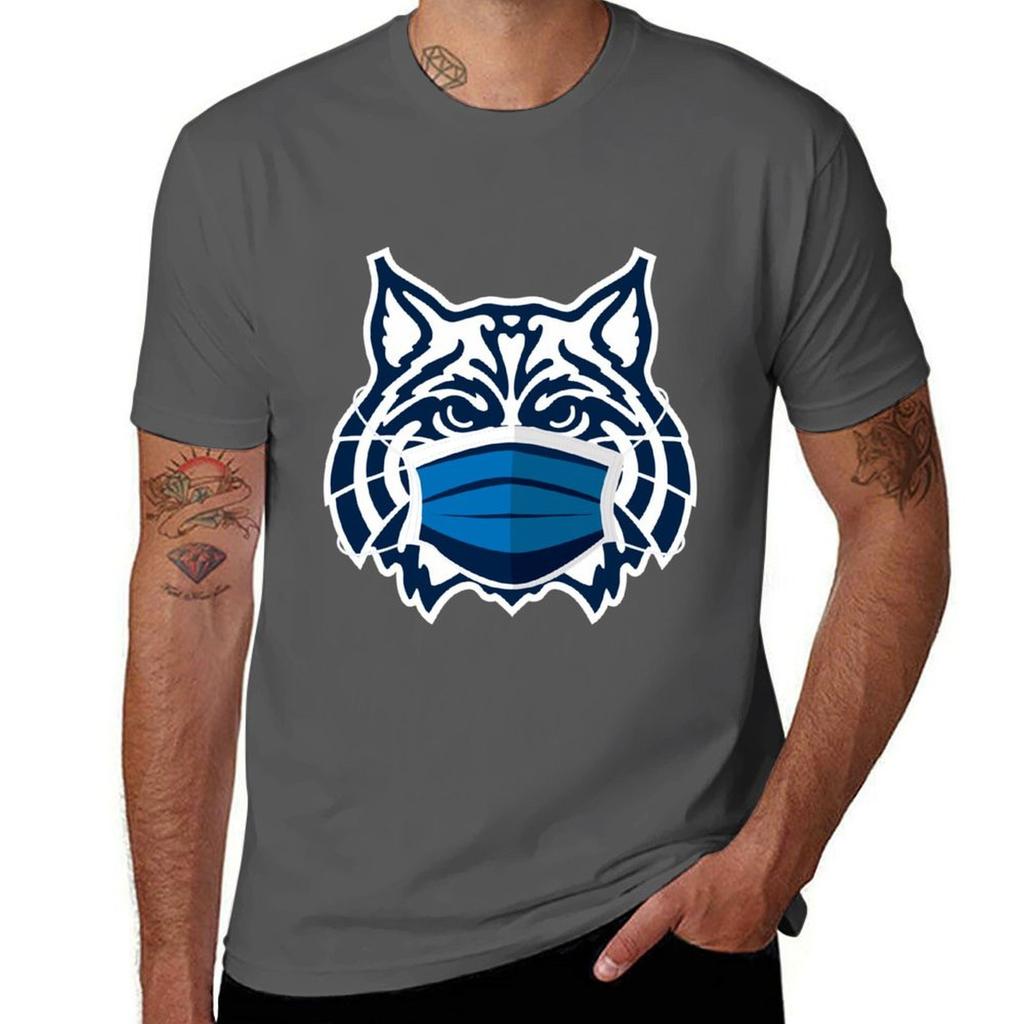 Wilmington Wildcat Mask Up TShirt Large Size Casual Short Sleeve Top TShirt