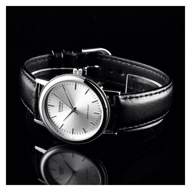 Casio CASIOSTANDARD Series Fashion Trend Business Retro Simple Classic Pointer Series Quartz Movement Leather Strap Japanese and Korean MTP-1095E-7A