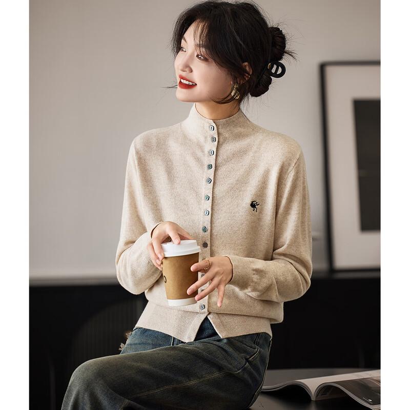 

Srcr Women s 100% Wool Embroidered Knit Cardigan Sweater XL