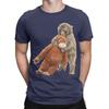 Classic Funny 100 Cotton Tshirt Cute Monkey Hugging Plush Tees Tops For Unisex