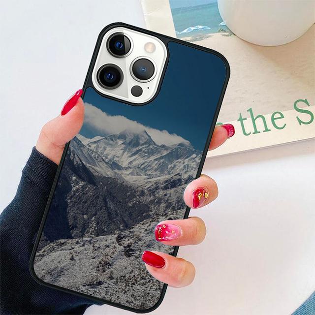 Snowy Winter Mountain Coque Shell For iPhone 17 Air 15 16 14 13 12 Pro Max 11 Pro Max Plus Phone Case Cover