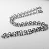 Polished Stainless Steel Four-Sided O-Chain Necklace Semi-Finished Jewelry Accessory
