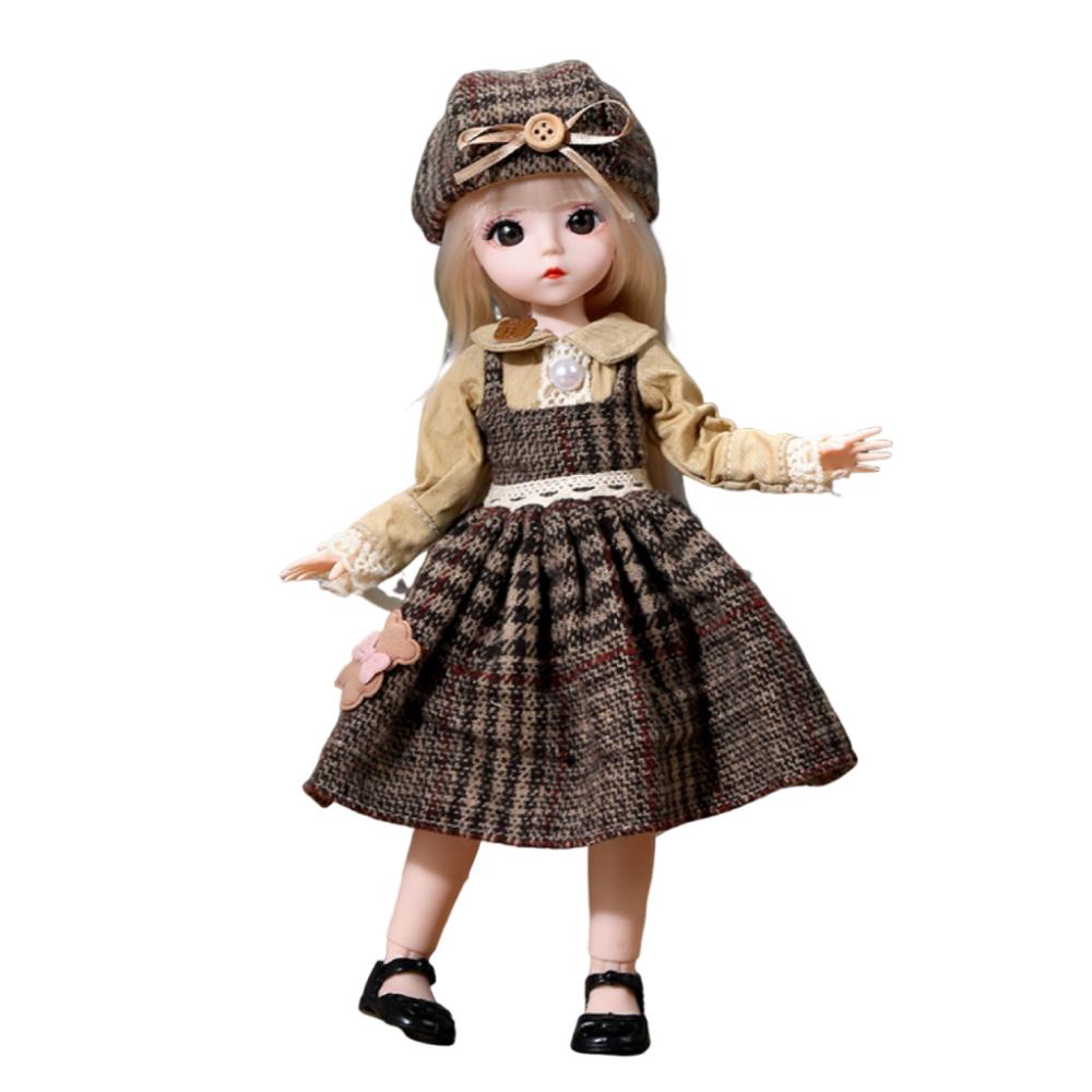 Mode Design Pop Jurk Set Mooie Jurk Met Schoenen Pop Vervangende Kleding Hoed Accessoires Pop Kleding Pak
