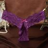Sexy Lace G String Thong Underwear for Women Flowers Hollow Out Panties T-back K73