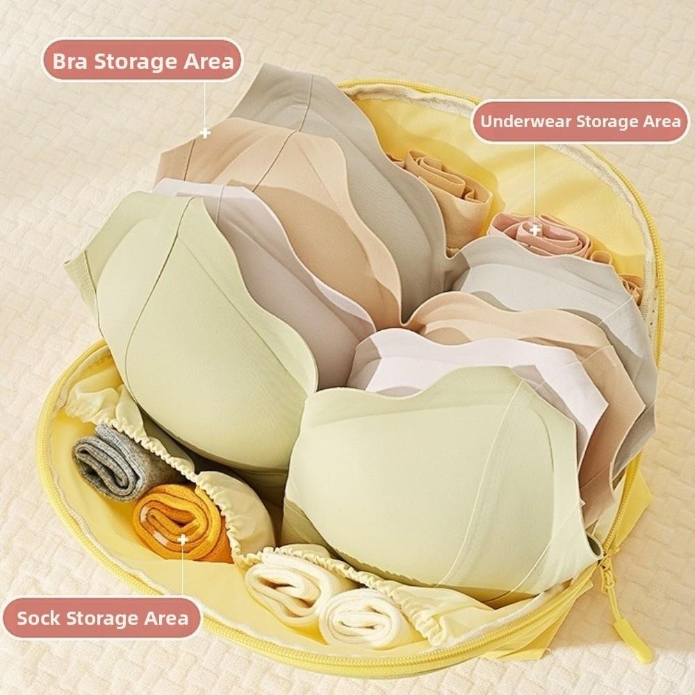 Zipper Pouch Intimate Apparel Organizer Large Capacity Bra Organizer Bag Luggage Suitcase